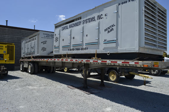 Oil Free Air Compressor Rental, owned by Capital Machinery Systems, Inc.